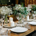 Wedding table set up